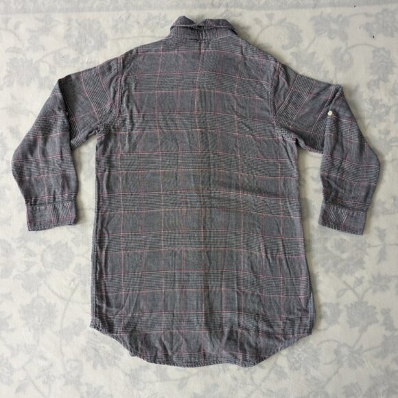 Lauren Ralph Lauren blue and pink plaid cotton shirt tunic womens - Picture 2 of 5